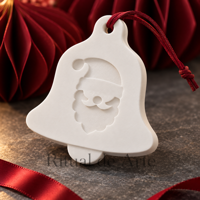 Molde de silicona campana papa noel