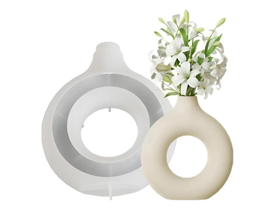 Molde de Silicona florero dona chico