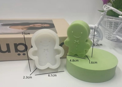 Molde silicon muñeco de jengibre mini 