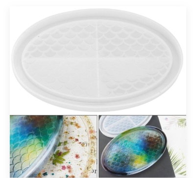 Molde de Silicona bandeja escamas