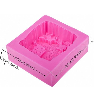 Molde de Silicona para jabon mariposa