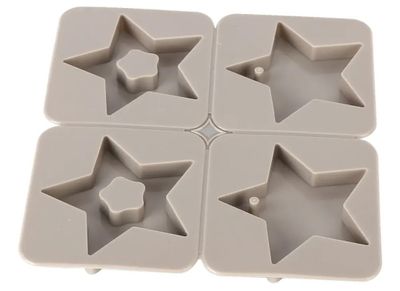 Molde de silicona para tags aromáticos estrella x4 | Yeso, Cemento, Resina y Jabón
