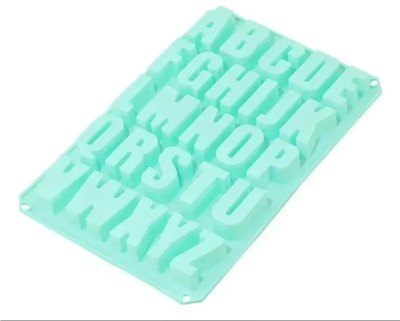 Molde de Silicona placa letras mayusculas
