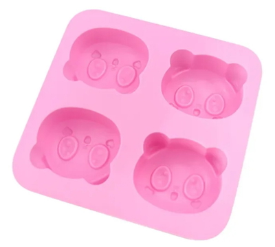 Molde de silicona placa pandas 