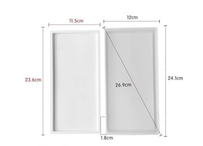 Molde de Silicona bandeja rectangular 24 x12