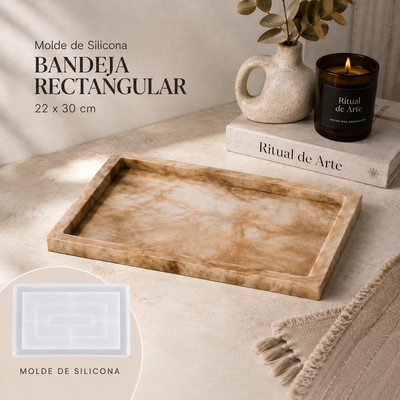 Molde de Silicona bandeja rectangular xl