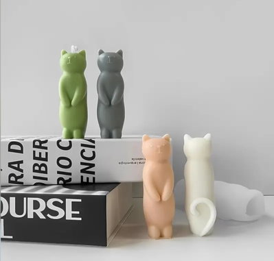 Molde de Silicona gato parado