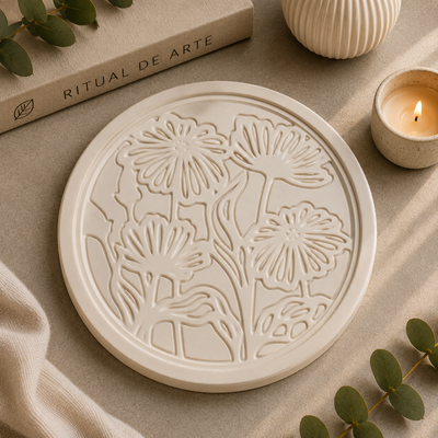 Molde Termoformado plato floral  