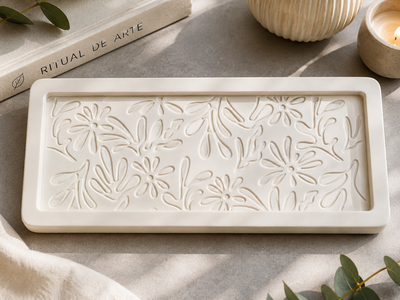 Molde Termoformado bandeja rectangular floral