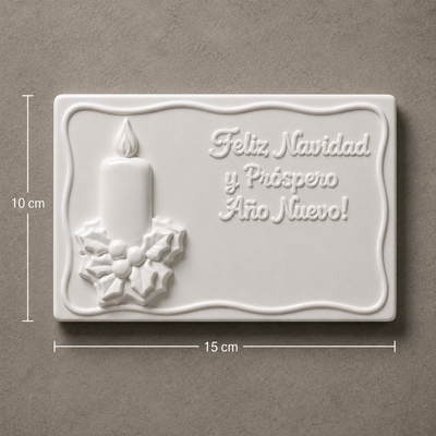 Molde termoformado placa navidad 