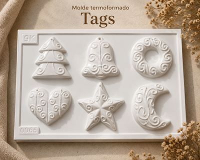 Molde termoformado tags navidad