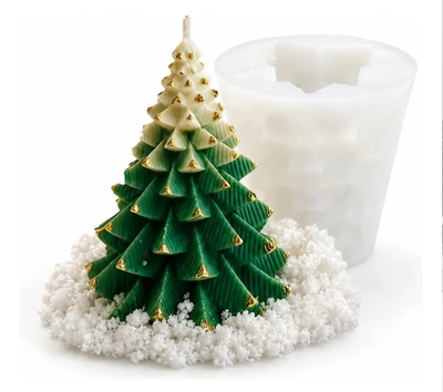 Molde silicona árbol pino Xxl 