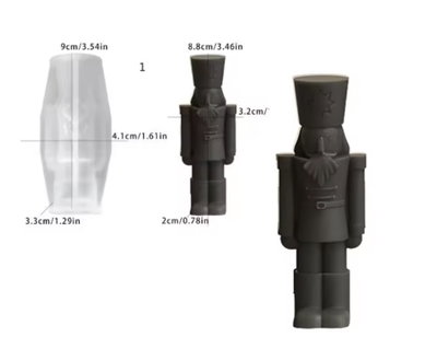 Molde silicona soldado Cascanueces
