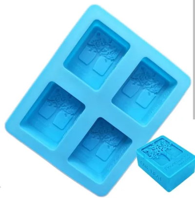 Molde de Silicona placa jabones árbol vida