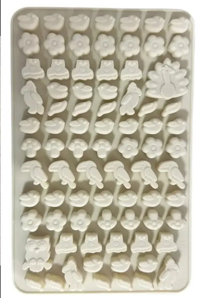 Molde de silicona placa mini animalitos