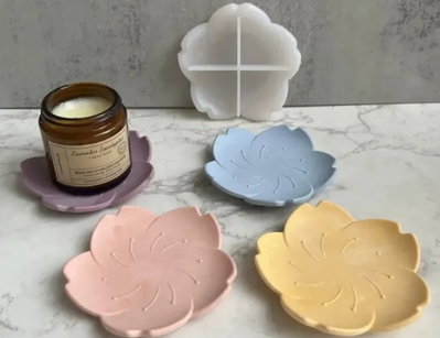Molde de Silicona plato flor 