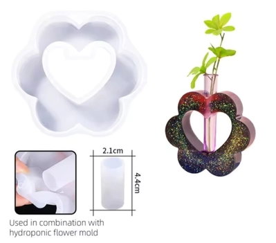 Molde de Silicona florero flor