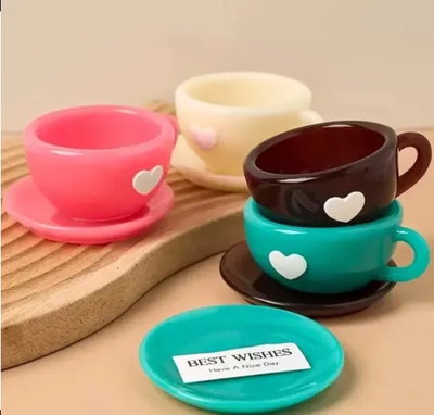 Molde silicona taza con plato