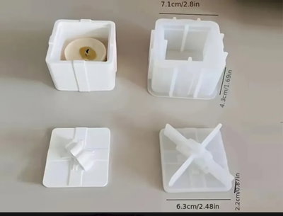 Molde de silicona alhajero cuadrado