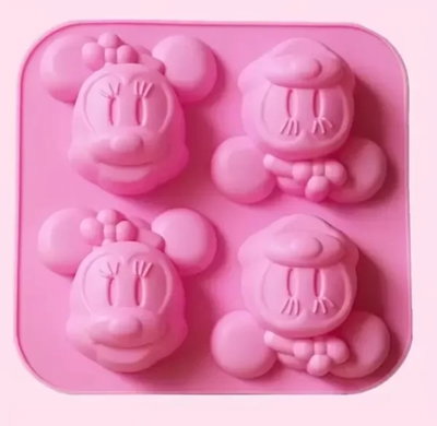 Molde de silicona. Placa Minnie x 4