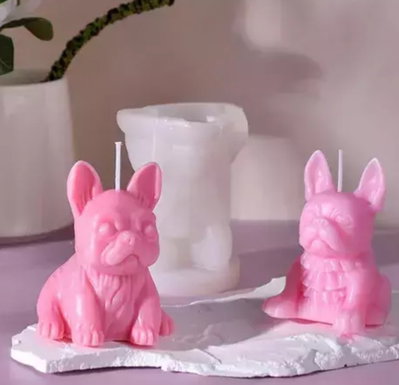 Molde de Silicona Perrito Bulldog