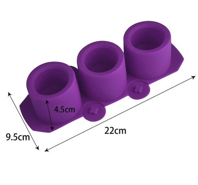 Molde de Silicona macetas redonda x 3