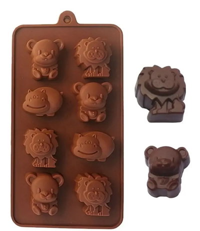 Molde de silicona placa animalitos vs
