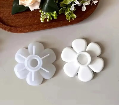 Molde silicona porta vela flor 