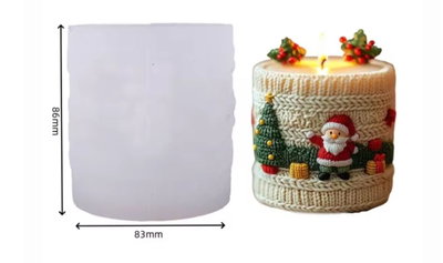 Molde de silicona vela papa Noel 