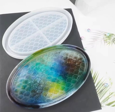 Molde de Silicona bandeja escamas