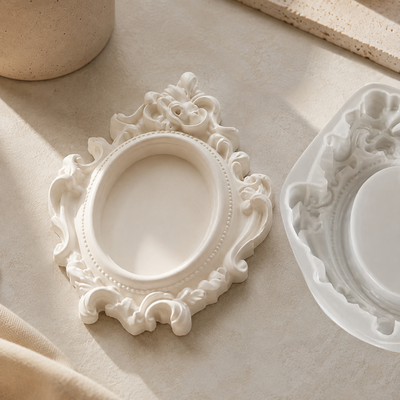 Molde silicona marco estilo rococo