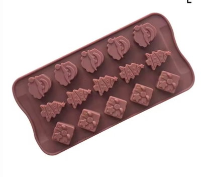 Molde de silicona placa navidad 4