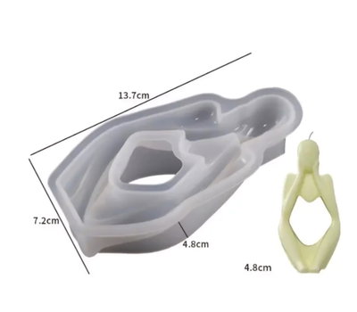 Molde silicona casita pensador 3