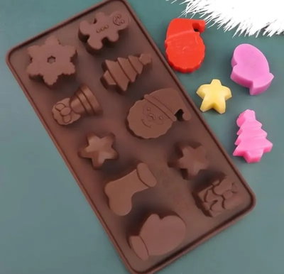 Molde de silicona placa navidad 1