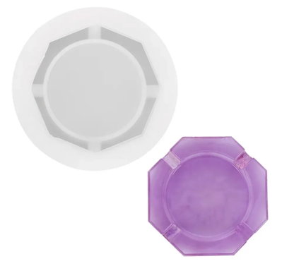 Molde silicona cenicero hexagonal 