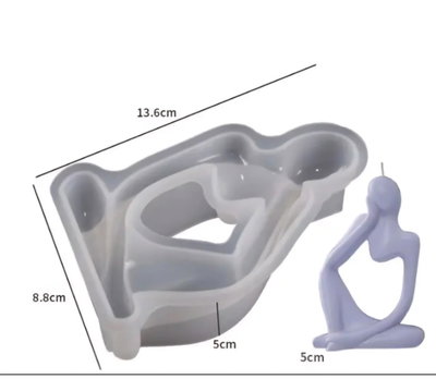 Molde silicona casita pensador 2