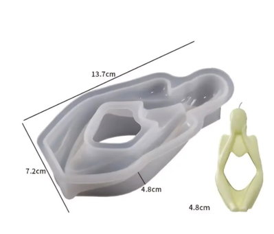 Molde silicona casita pensador 1