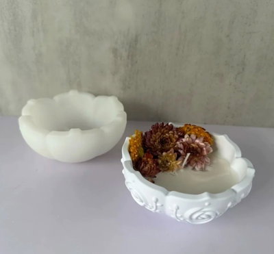 Molde de Silicona contenedor rosas
