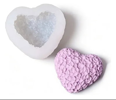 Molde silicona corazon 