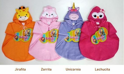 PONCHO PARA BEBE TOALLA BABYTA