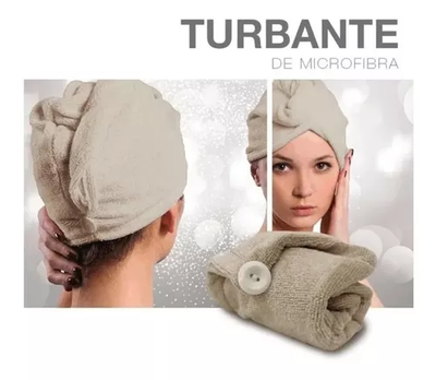 TURBANTE MICROFIBRA CON BOTÓN