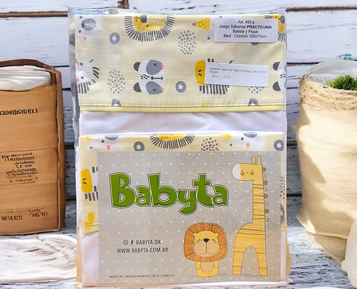 Juego de Sábanas para Cuna Babyta - 100% Algodón y Diseño Encantador