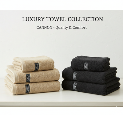 Set de Toalla y Toallón Cannon – Línea Premium 650 grs/m²