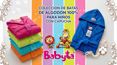 BATAS DE TOALLA PARA NIÑOS CON CAPUCHA