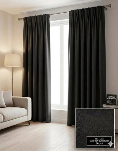 Cortina Blackout Textil Premium – Línea Blackout Total