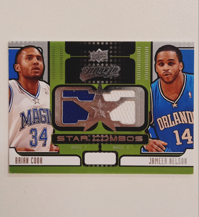 JAMEER NELSON / BRIAN COOK Upper Deck MVP 2008 Jersey