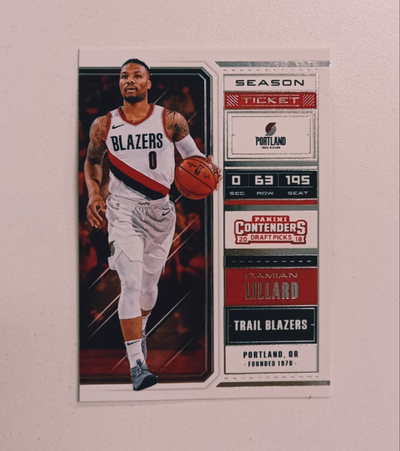 DAMIAN LILLARD Panini Contenders 2018