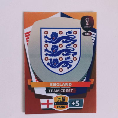 ESCUDO INGLATERRA Panini Adrenalyn Qatar World Cup