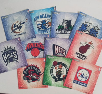 LOTE LOGOS NBA STICKERS Panini