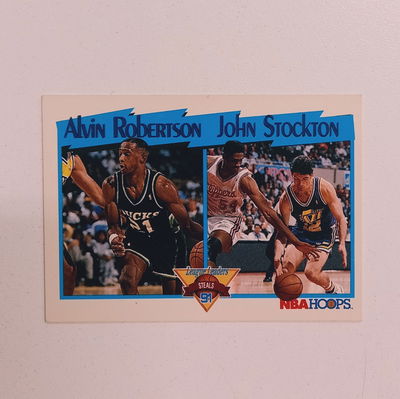 ALVIN ROBERTSON / JOHN STOCKTON Hoops 1991
